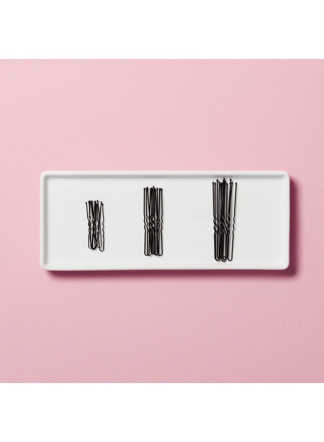 Diane Hair Pins for Women Bulk Pack of 100 Assorted Sizes Jumbo 3, Large 2.5, Medium/Small 1.75 - Black, Crimped Design with Ball Tips, D475-100 Count(Pack of 1) - Image 4
