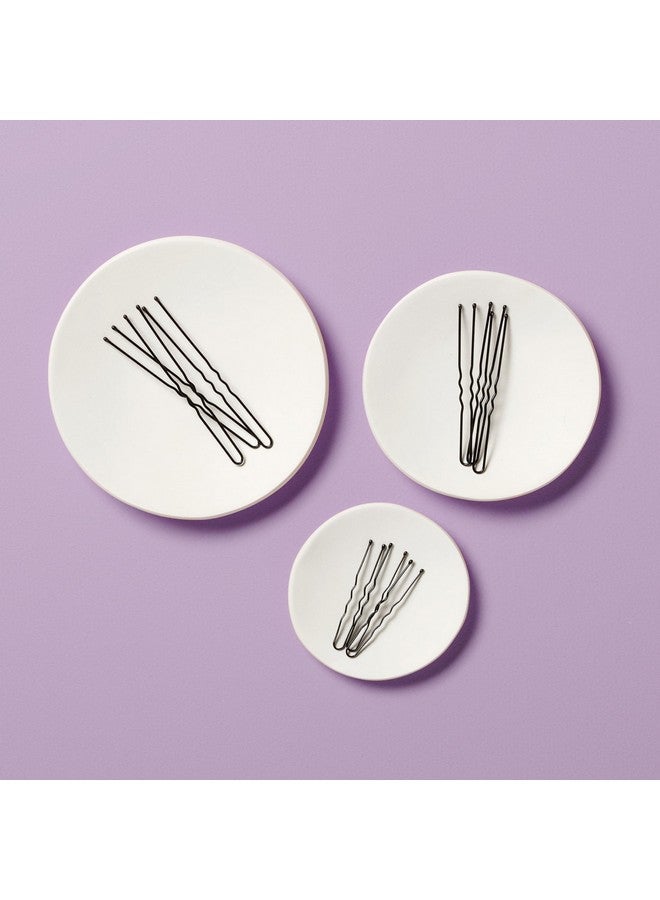 Diane Hair Pins for Women Bulk Pack of 100 Assorted Sizes Jumbo 3, Large 2.5, Medium/Small 1.75 - Black, Crimped Design with Ball Tips, D475-100 Count(Pack of 1) - Image 5