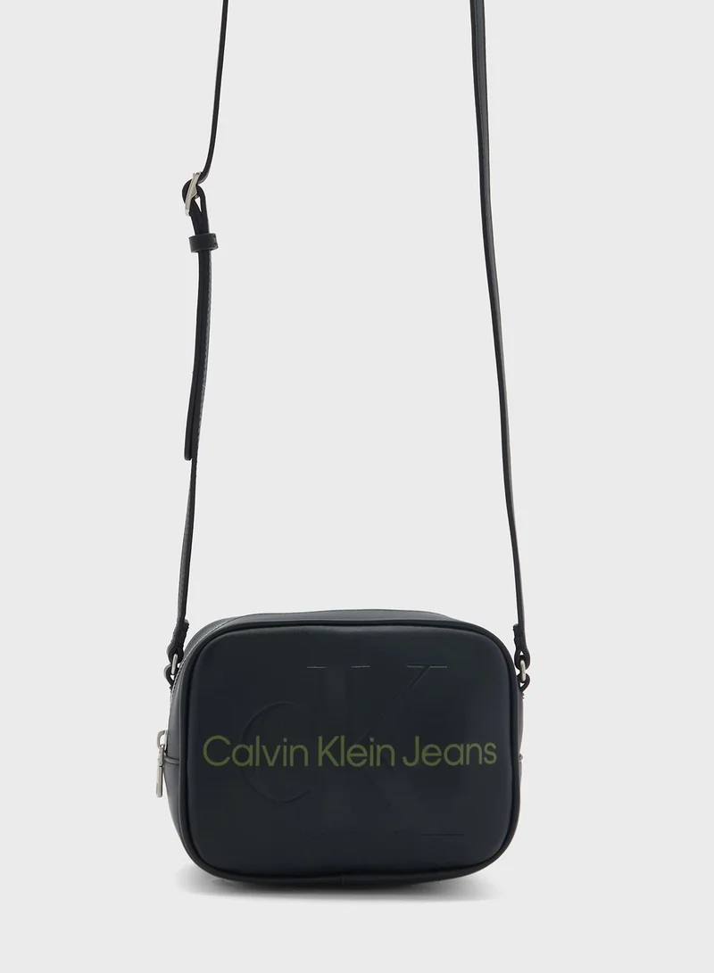 Calvin Klein Jeans Monogram Detailed Crossbody