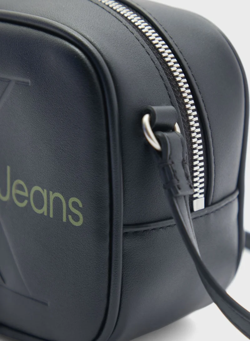 Calvin Klein Jeans Monogram Detailed Crossbody