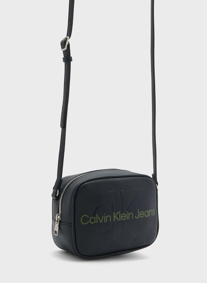 Calvin Klein Jeans Monogram Detailed Crossbody