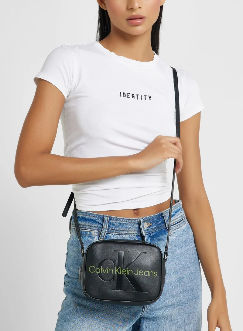 Calvin Klein Jeans Monogram Detailed Crossbody