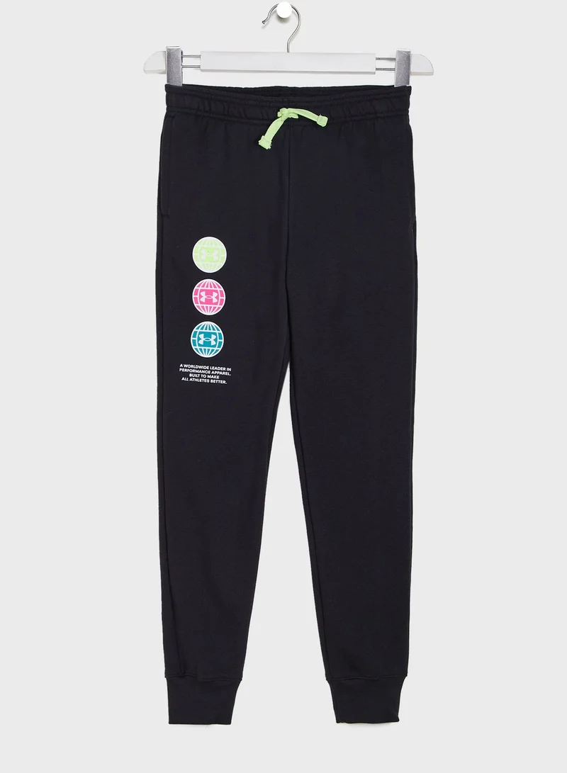 UNDER ARMOUR Youth Rival Fleece Animal Sweatpants