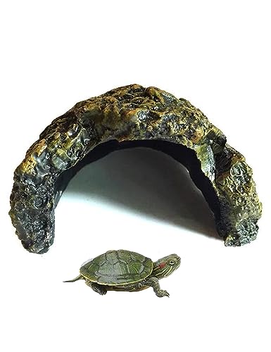 Bigwe Reptile Habitat, Turtle Hideout,Water Tank Decoration for Fish, Reptiles, Amphibians,Frogs, Snakes,Lizards,Shrimps, Spiders and Small Animals… - Image 1