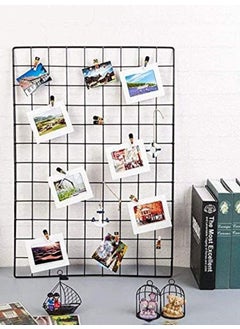 Franklite Franklite Iron Square shape hanging Grid frame for home Decoration wall photog collage photo key as per your requirement 85x 55 cm Black  - Image 4