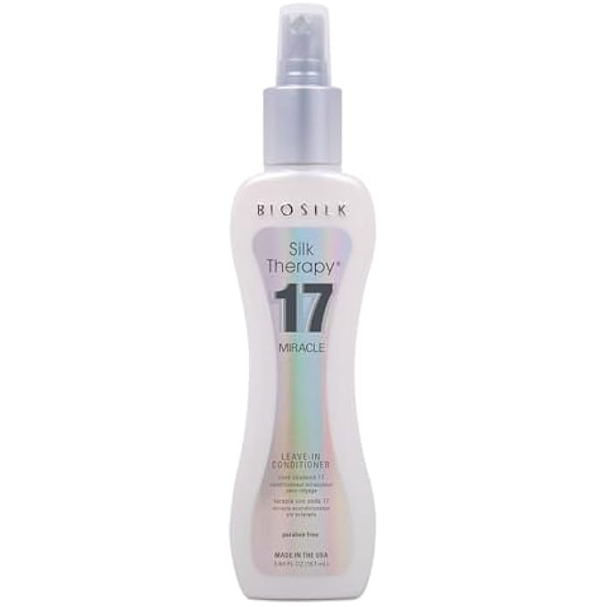 BIOSILK SILK THERAPY, 17 MIRACLE LEAVE IN CONDITIONER, CLEAR, 5.64 FL OZ - Image 1