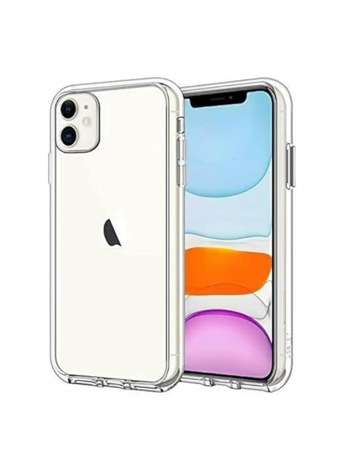 Jetech Case for iPhone 11 6.1-Inch, Non-Yellowing Shockproof Phone Bumper Cover, Anti-Scratch Clear Back (Clear) - Image 1