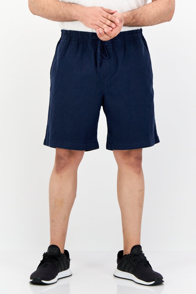 DOCKERS Men Drawstring Basic Shorts, Navy - Image 1