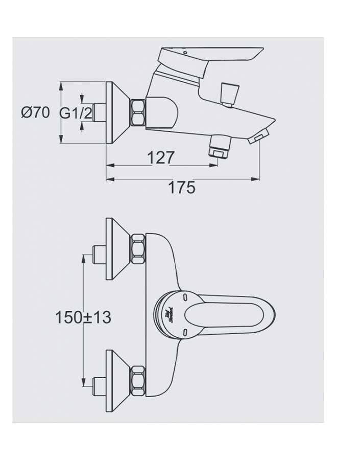 Ideal Standard Bathtube Mixer 7841  - Image 3