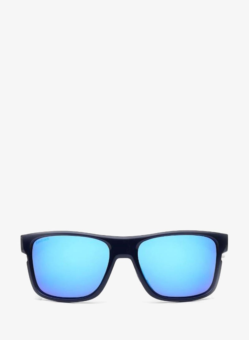fastrack Polarized Sunglasses Blue Frame Smoke Mirror Lens 57mm  - P542BL4PV - Image 2