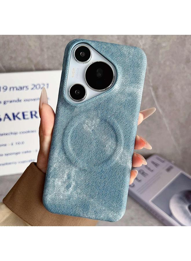 S-TOP Case For Huawei Pura 70 Pro Denim MagSafe Magnetic PC + PU Phone Case - Image 1