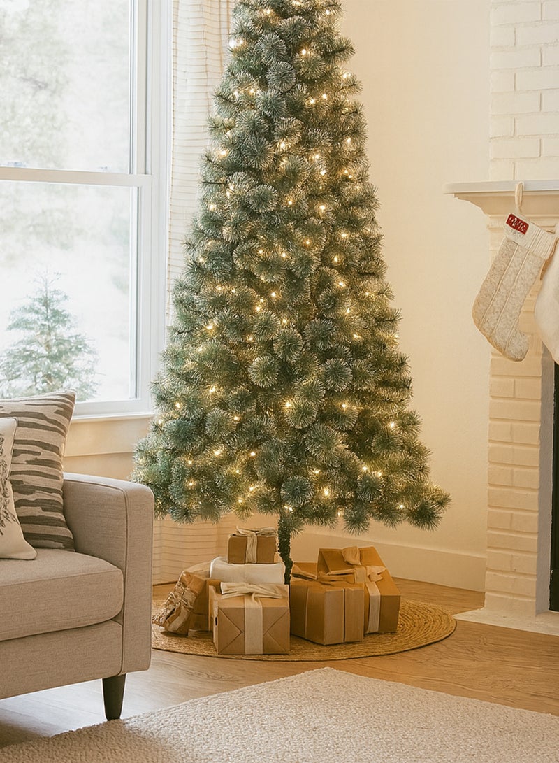 Toshionics 1.50M/4ft Artificial Ornamental Christmas Tree Fir Pine Fluffy Green with Snow on Tips with Metal Stand Perfect for Holiday Xmas Home Office Parties Decorations and New Year Party Indoor Outdoor Festival Celebration, Easy to Assemble - Image 5