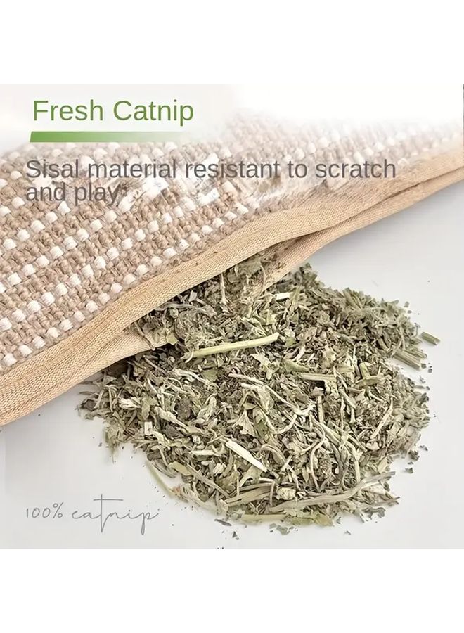 Medium Cat Paw Cushion Sisal Scratching Board With Built In Cat Grass Durable Non Shedding - Image 4