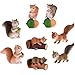 MAOMIA 8 Pcs Squirrel Figures Animal Character Toys Cake Toppers Squirrel Fairy Garden Miniature Figurines Collection Playset Christmas Birthday Gift Desk Decorations - Image 4
