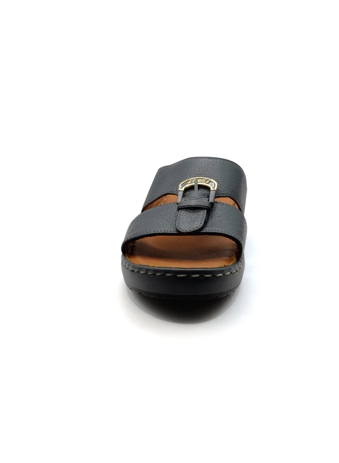 Al Reem Al Reem Z8029 Navy Leather Men's Sandals