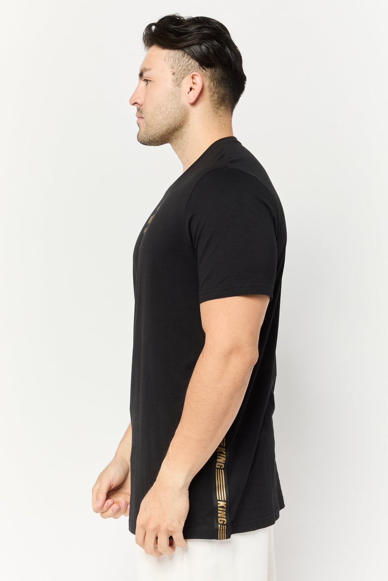 PUMA تي شيرت رياضي للرجال بأكمام قصيرة، خارجي، أسود - Image 3