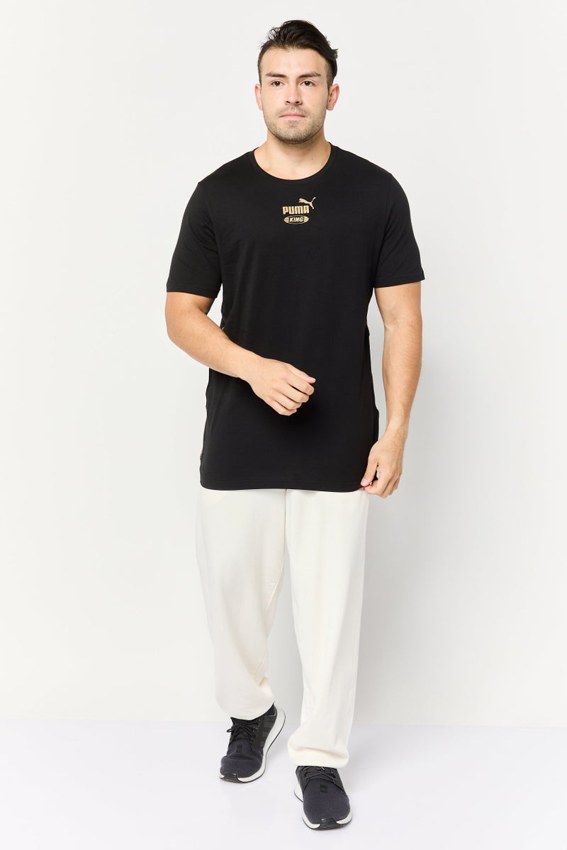 PUMA تي شيرت رياضي للرجال بأكمام قصيرة، خارجي، أسود - Image 2