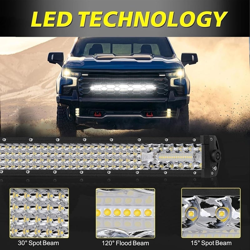 AKD Part 30 Inch LED Light Bar, 230W Spot Flood Combo Off Road Driving Light - Image 2