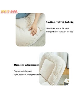 VUCATIN Folding Floor Chair Leisure Sofa Folding Single Back Sofa Cushion Multi-angle Adjustable Cushion Sleeper Bed Suitable Removable and Washable Sofa for Balcony Bedroom Tatami  - Image 5