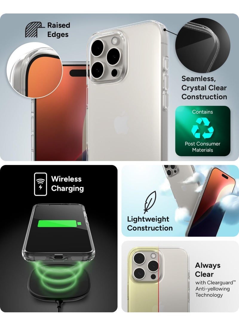 زاج جراب كريستال بالاس لايت لهاتف iPhone 16 Pro Max - نحيف للغاية، يوفر حماية فائقة من السقوط مع تعزيز الجرافين - Image 2