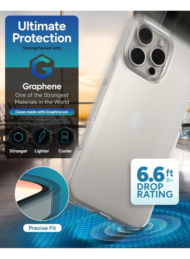 زاج جراب كريستال بالاس لايت لهاتف iPhone 16 Pro Max - نحيف للغاية، يوفر حماية فائقة من السقوط مع تعزيز الجرافين - Image 3