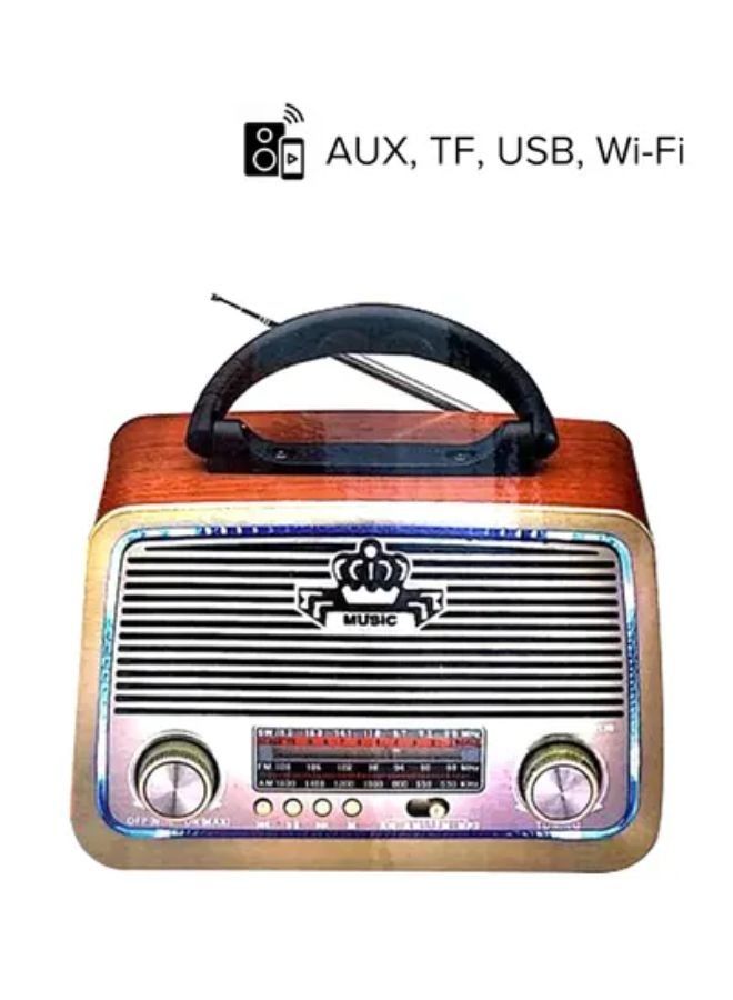 DLC USB Radio DLC32213 Gold Brown Black - Image 1