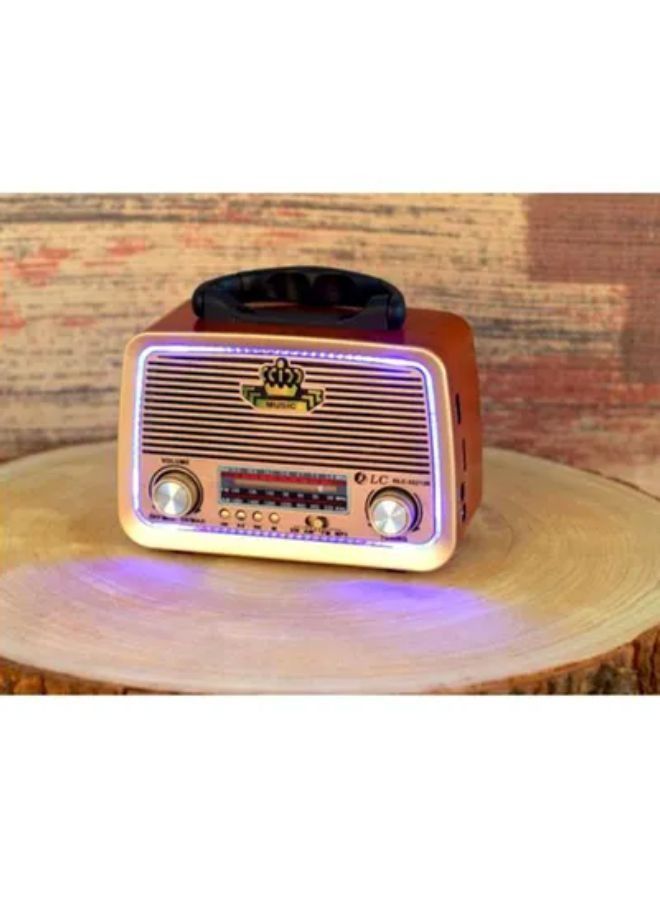 DLC USB Radio DLC32213 Gold Brown Black - Image 4