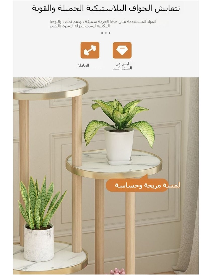 XiuWoo - الشمال نمط الطابق الدائمة زهرة عصاري Pothos النبات الجرف النباتات عرض موقف الزهور الرف للداخلية في الهواء الطلق شرفة غرفة نوم المعيشة - Image 1