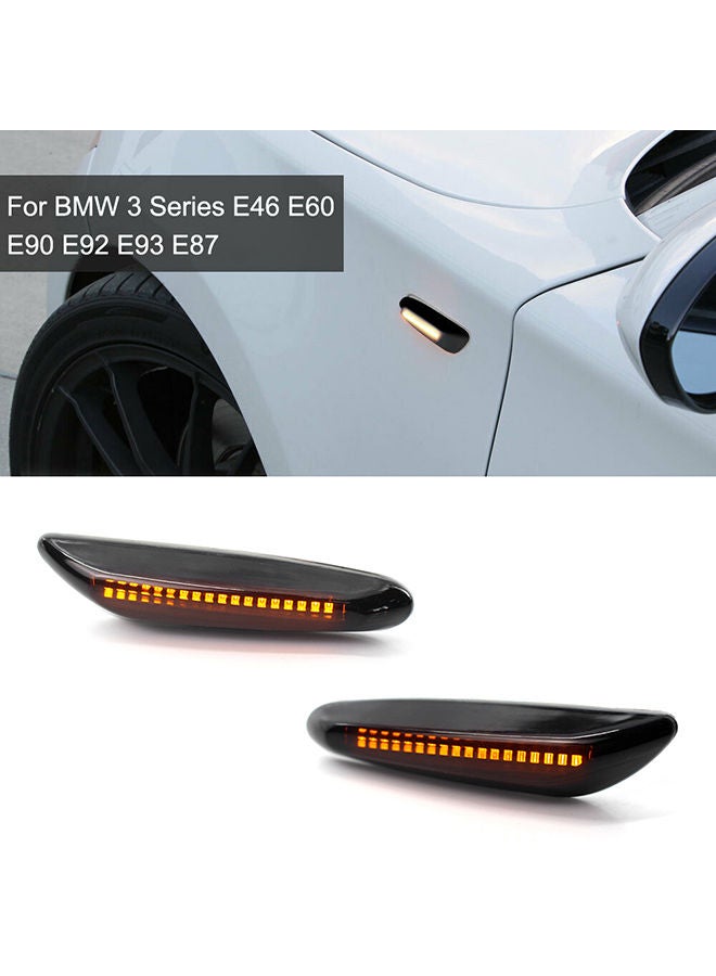 2-Piece LED Side Marker Light For BMW 3 Series E46/E60/E90/E92/E93/E87 - Image 1