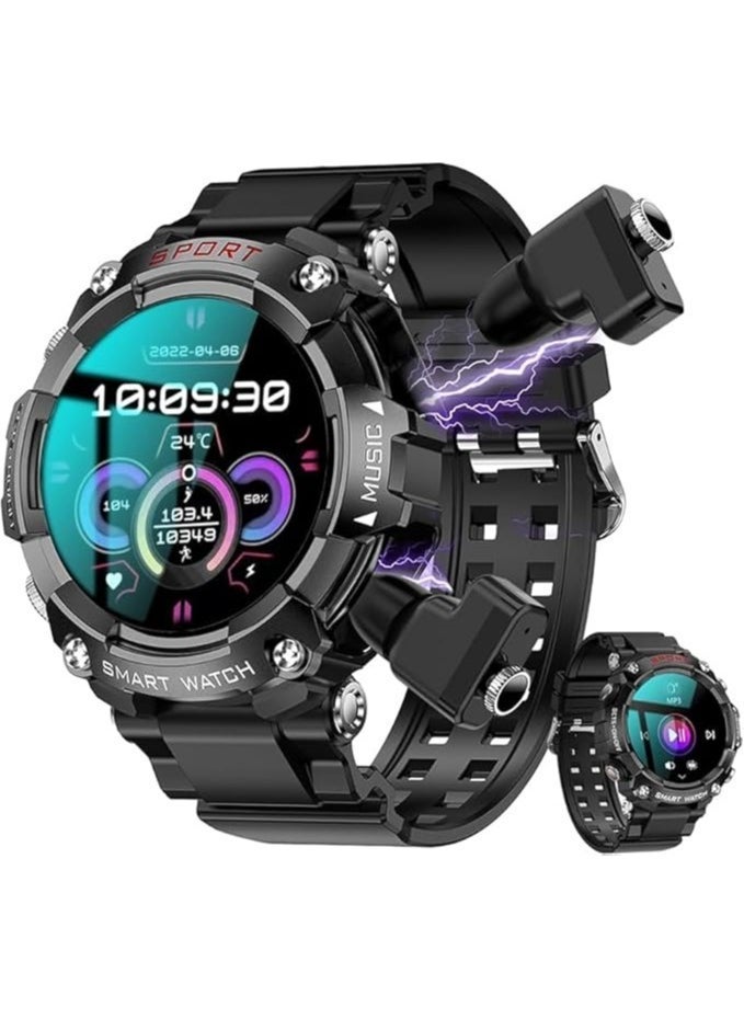 Haino Teko ST-3 Smart Watch with Built-in Bluetooth Speakers, 4GB MP3 Speaker, Large Round AMOLED Display with Wireless Charging - Image 1