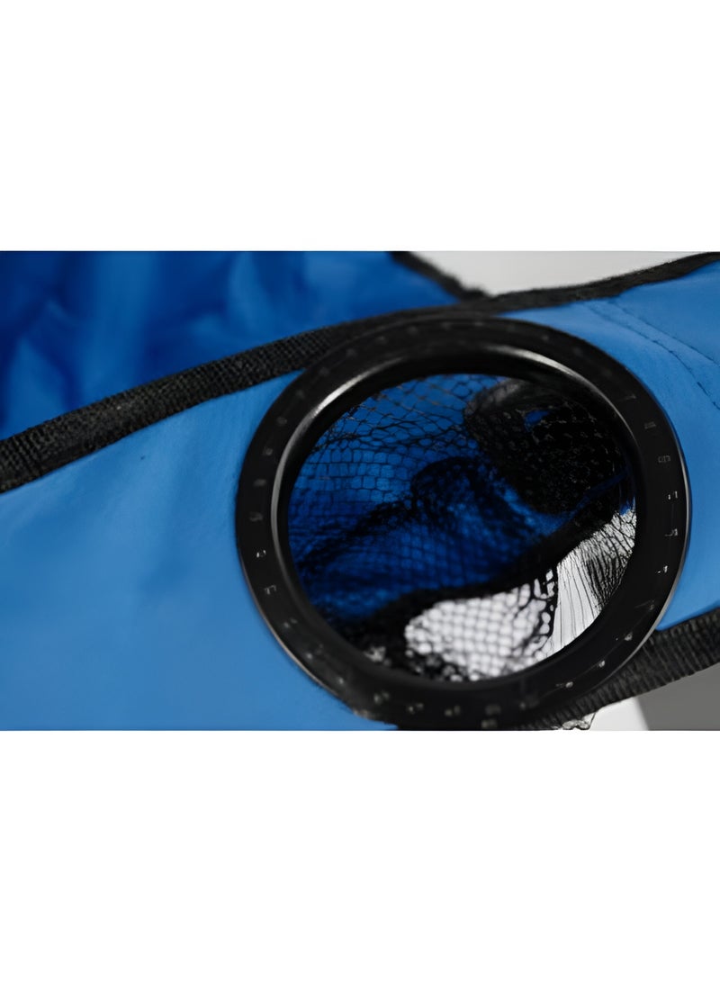 Toshionics كرسي تخييم قابل للطي مع حامل أكواب، كرسي خارجي خفيف الوزن وقابل للنقل للتخييم، الشاطئ، أو الفناء المتعدد الألوان - Image 3