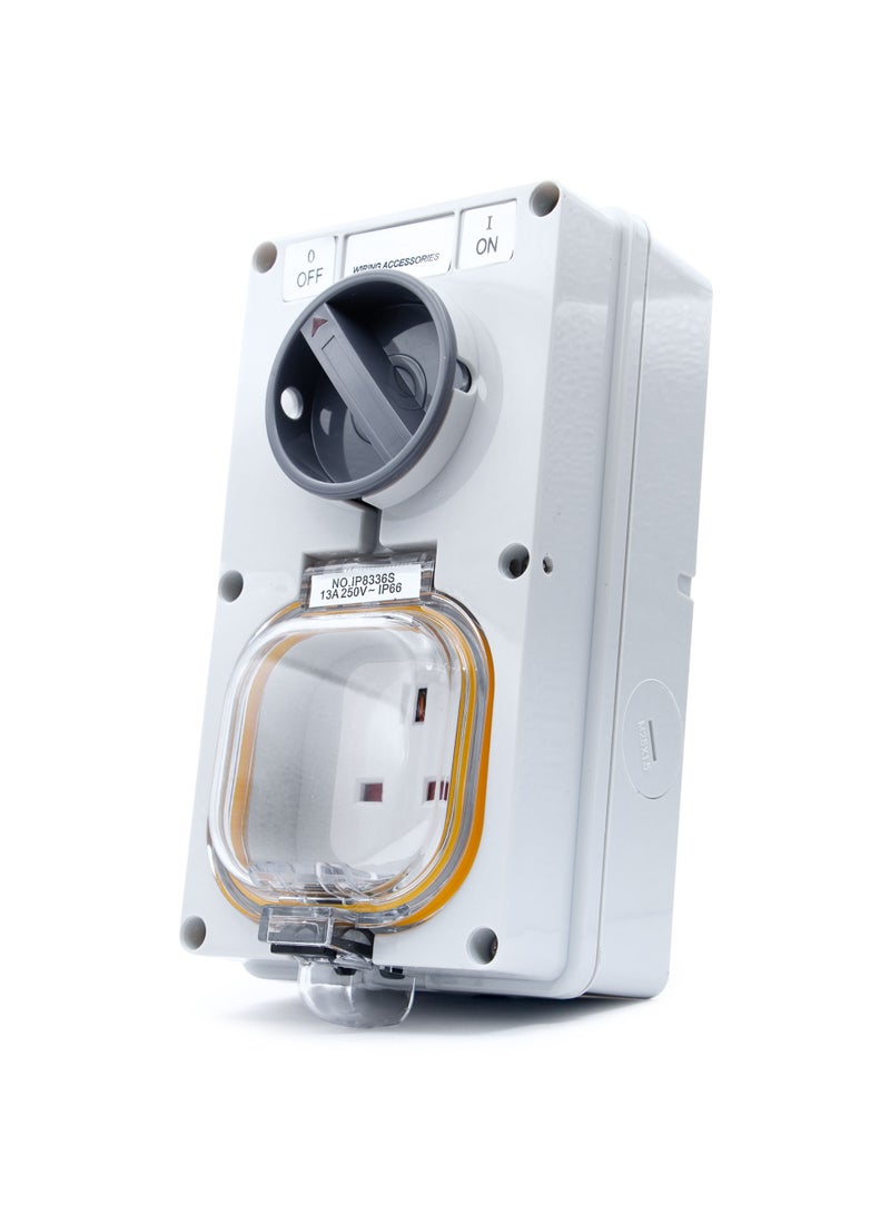 ADMORE Duravel Outdoor IP66 Weatherproof Switch Socket, 13A 250V, ON/OFF Control - Image 2