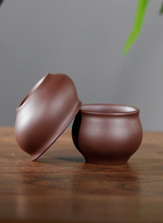 SILINE Fine Zisha Teapot Series,Chinese Genuine Handmade Yixing Purple Clay Tea Pot 10.8 Oz with 2 Cups,Infuse Brew Kungfu Tea Maker -Shipiao Tea Set - Image 4