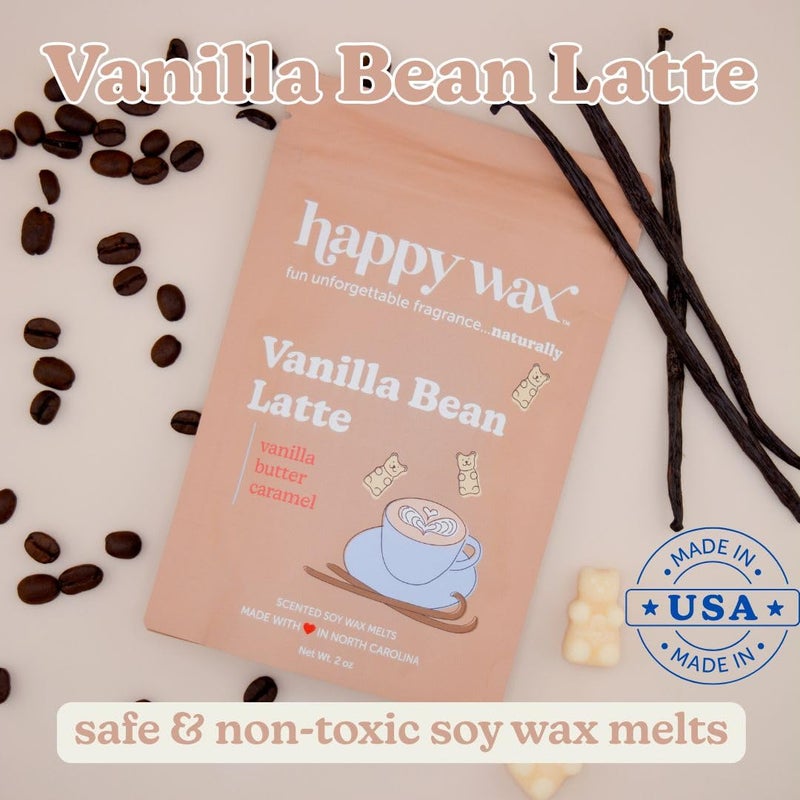 Happy Wax Vanilla Lovers Scented Natural Soy Wax Melts â€“ 6 Oz Total - Includes: VanillaBeanLatte, VanillaSugar and VanillaSandalwood - Image 5