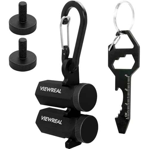 ViewReal Premium Tall Stair Gauges for Framing Square Anti-Slip, Anodized Aluminum Alloy, Precision Layout Tools for Carpentry, Includes Holder and Multi-Use Keychain - Image 1