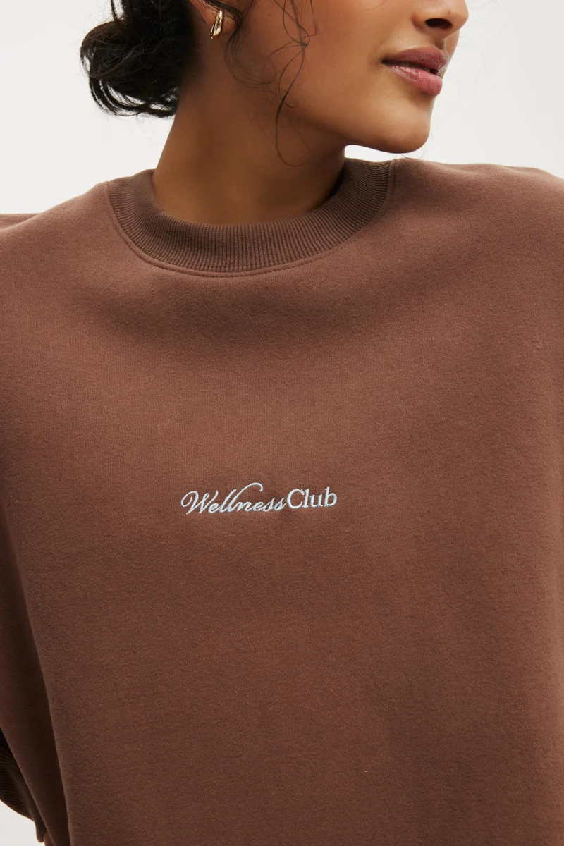 Body PLUSH GRAPHIC CREW SWEATSHIRT