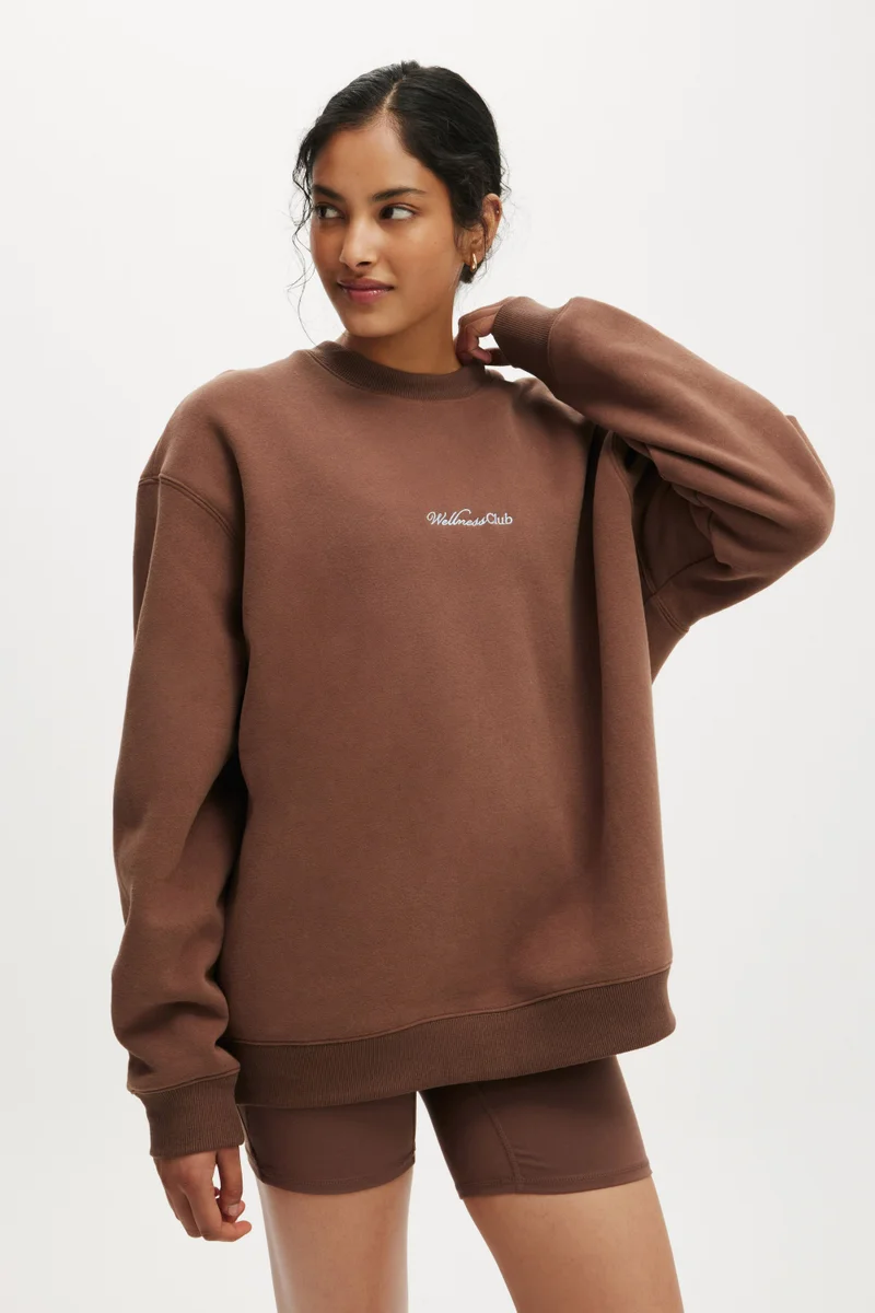 Body PLUSH GRAPHIC CREW SWEATSHIRT