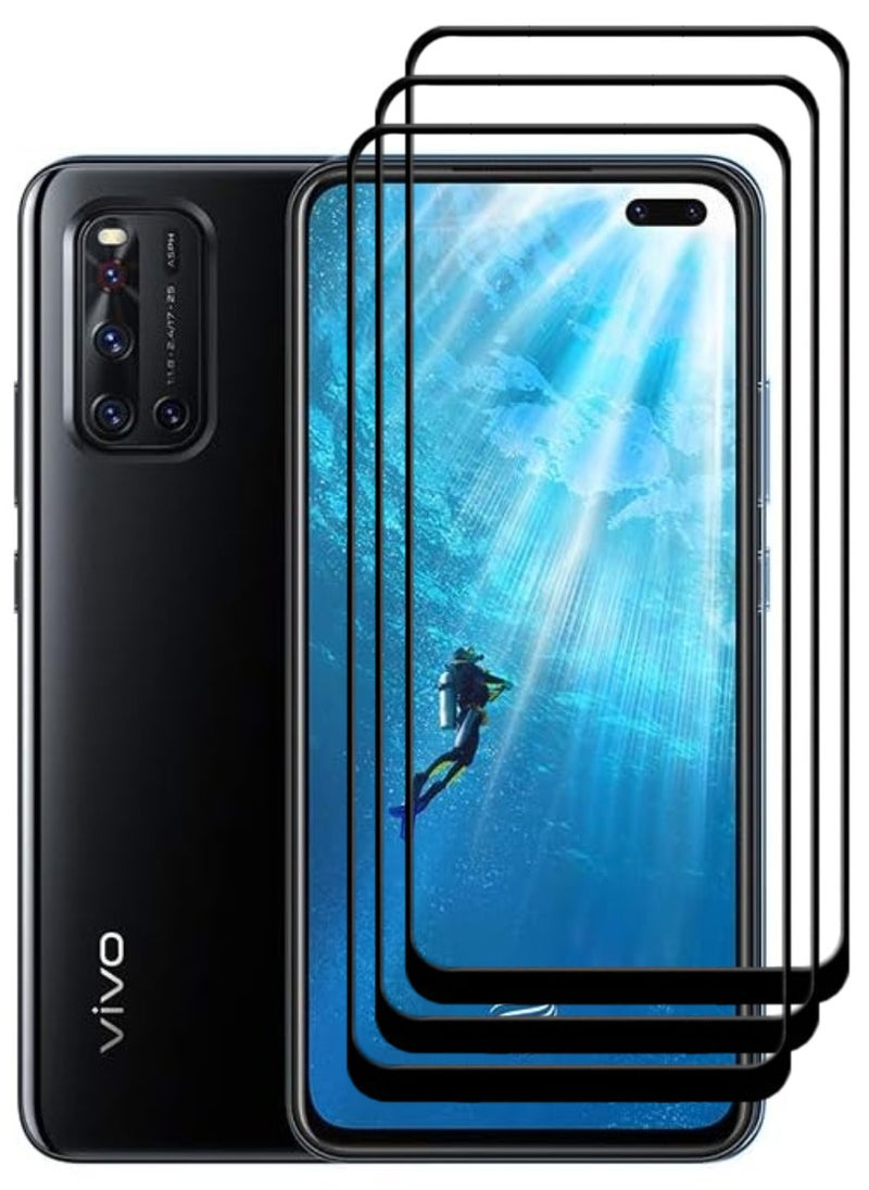 ACLIX 3 Pieces Antistatic ESD Dustproof Premium Quality High Definition Tempered Glass Screen Protector Designed For vivo V19 - Image 1