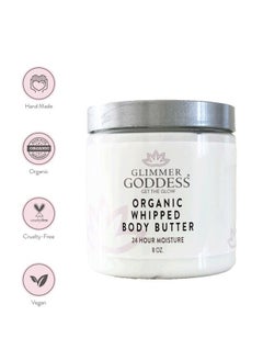 glimmer goddess Organic Whipped Body Butter- Lemon Cream, Vegan, 24 Hr Hydration, Less Stretch Marks, All Skin Types, Child-Safe, Organic, 8 oz  - Image 4