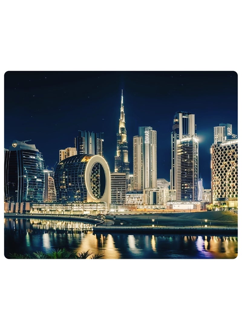 1000 Piece Puzzle,Dubai Night Skyline In Color,Puzzle,Entertainment,And Leisure,Decorative Puzzle,Suitable For Adults And Children To Use - Image 1
