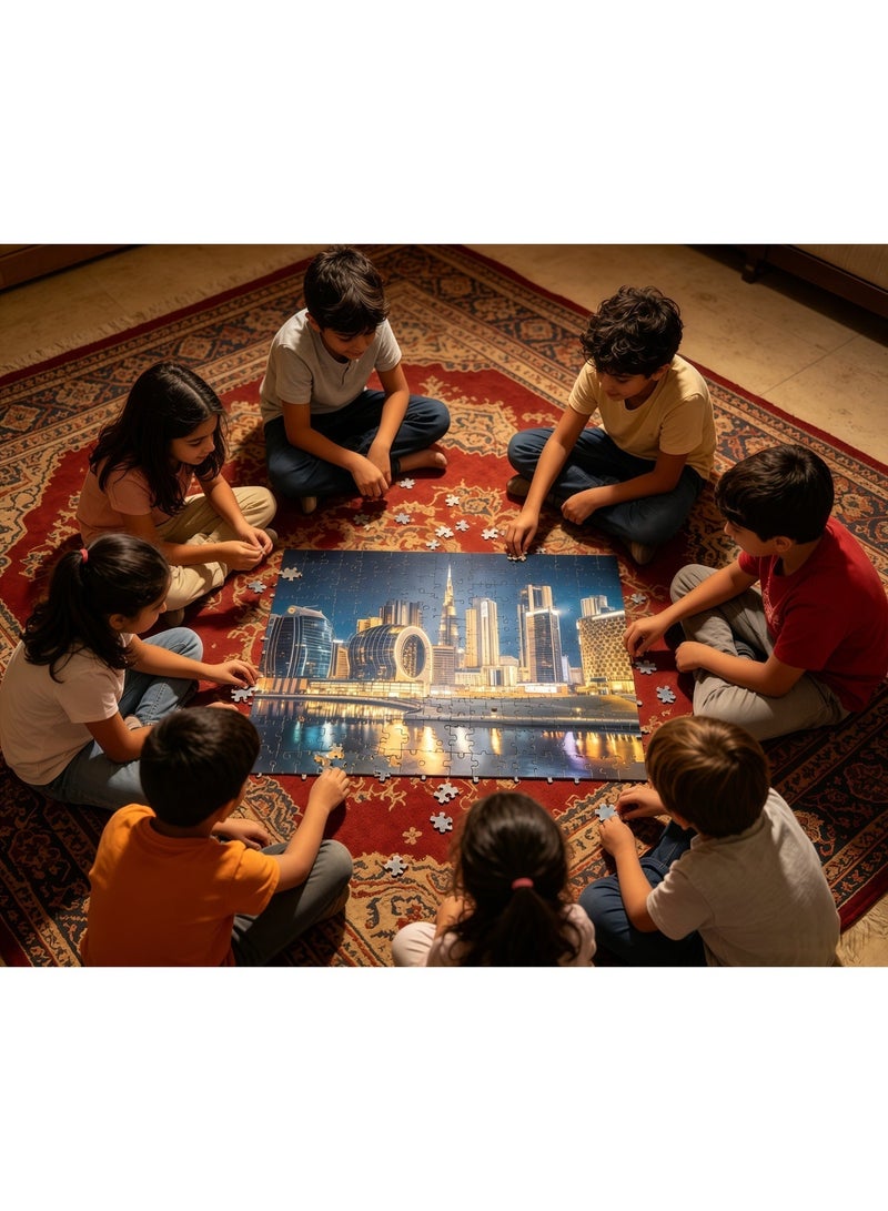 1000 Piece Puzzle,Dubai Night Skyline In Color,Puzzle,Entertainment,And Leisure,Decorative Puzzle,Suitable For Adults And Children To Use - Image 5