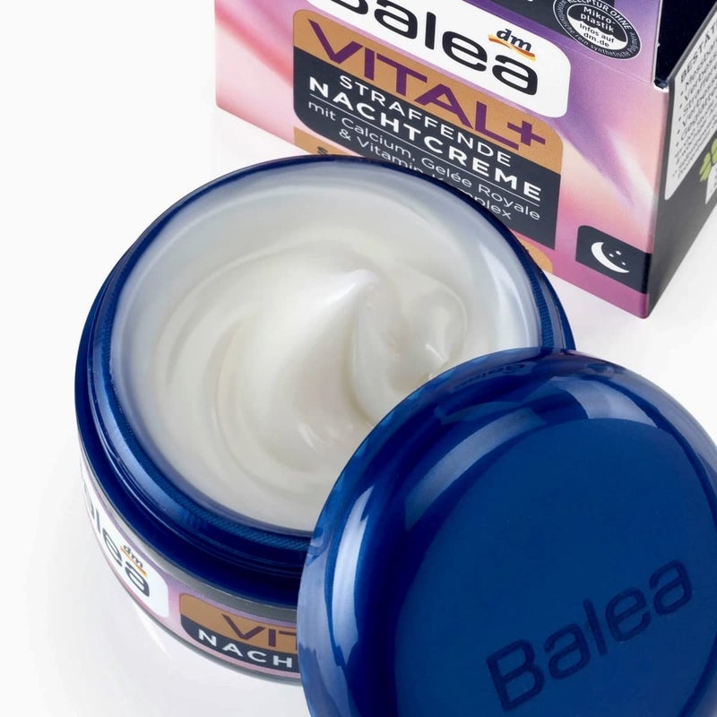 balea كريم ليلي مكثف للوجه من باليا فيتال +، 50 مل - منتج ألماني - Image 2