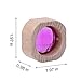KOAICS 20PCS Wooden Gem Blocks Stacking ToysColorful Acrylic Windows Blocks Rainbow Crystal Acrylic Building Cubes Educational Sensory Training Crystal Toys 20PCS Round Gem Blocks - Image 4