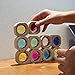 KOAICS 20PCS Wooden Gem Blocks Stacking ToysColorful Acrylic Windows Blocks Rainbow Crystal Acrylic Building Cubes Educational Sensory Training Crystal Toys 20PCS Round Gem Blocks - Image 2