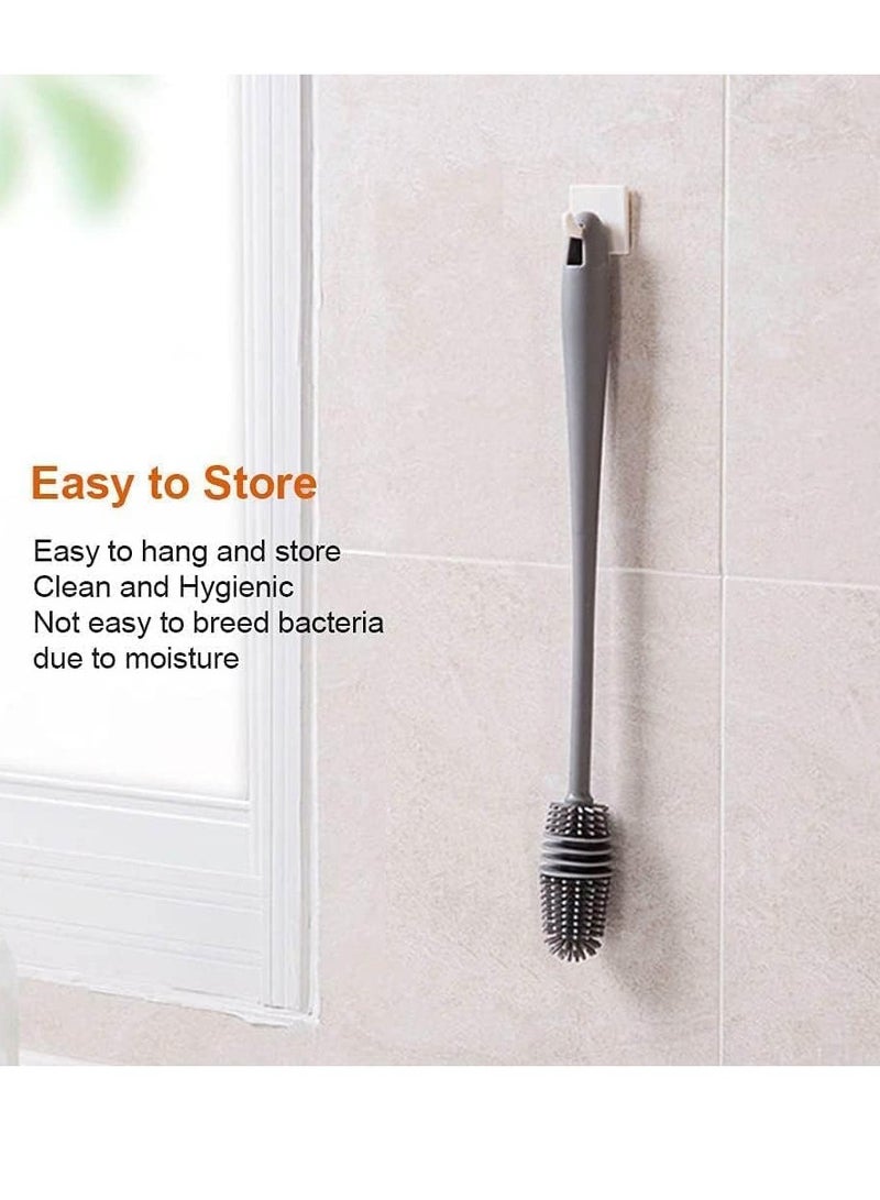 Fabrim Glass and Water Bottle and Narrow-Neck Container Cleaning Brush with Long Handle - Multicolor (Pack of 1) - Image 4