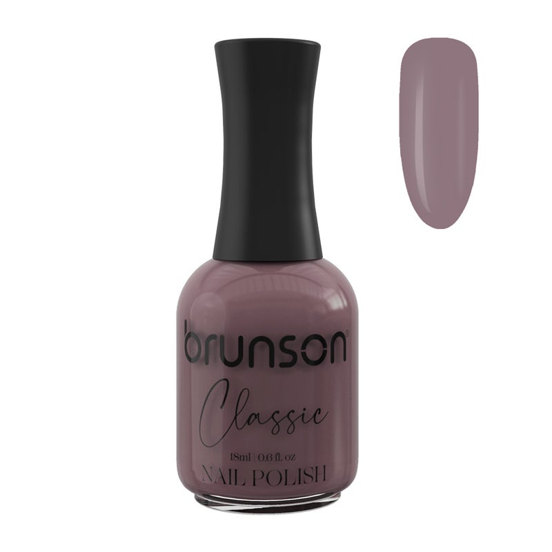Brunson Classic Nail Polish 18ml Fast Dry Nail Lacquer Nail Harderner Normal Polish Glossy Gel Effect Quick Air Dry Long-Lasting Natural Nail Enamel Salon Quality Manicure Pedicure Regular Polish