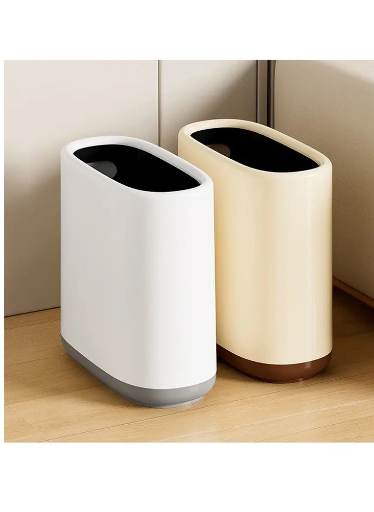 Generic - 10L Plastic Waste Bin for Home and Living Room Storage Waste Bin with Narrow Dividers - Image 1