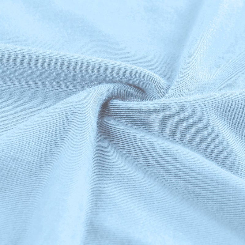 KIM S Summer Maternity Dress Blue Maternity Dress Baby Shower Photoshoot Clothes Sleeveless Tank Top Bump Friendly Work Casual Gender Reveal (Sky Blue S) - Image 5