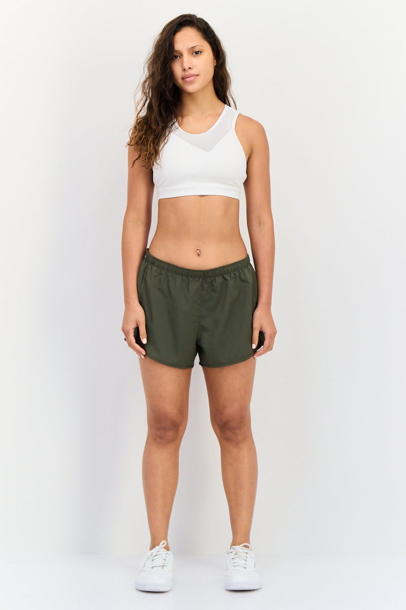 Reebok Women Sportswear Fit Running Shorts Olive - Image 3