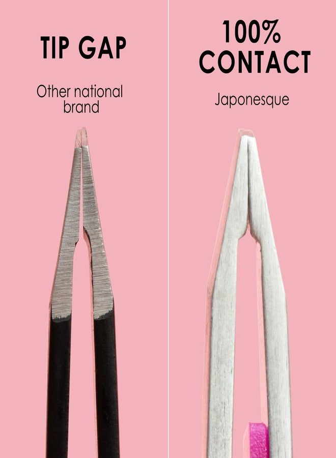 Japonesque Smart Guide Slant Tweezers - Precision Eyebrow Plucking Tool with Slant Tip, Stainless Steel Hair Removal - Image 5